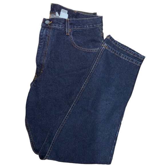 New With Tags Calvin Kline Dark Blue Denim Jeans 36” x 32 Sold - Picture 8 of 10